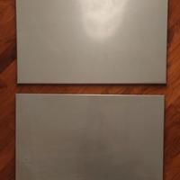 2 lavagne in metallo lucido 40x60 per casa/ufficio