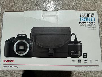 CANON eos 2000d essential travel kit