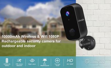 Telecamera wireless a batteria a100 rinnin tvcc
