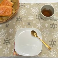 Set di 4 tovagliette americane fiocchi di neve
