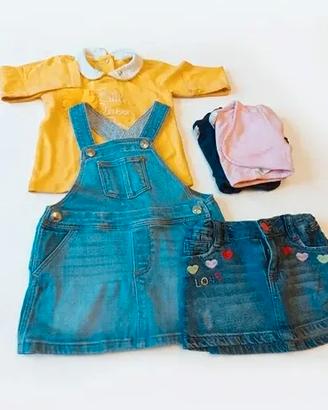 Lotto Abbigliamento Bimba Chicco 9-12 Mesi - 74 cm