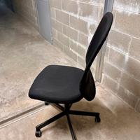 Sedia da uffico nera ikea flintan