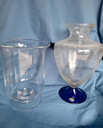 2 VASI  VETRO MURANO 