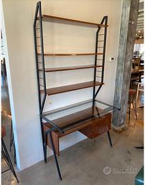 Scrivania anni 50 com ripiani