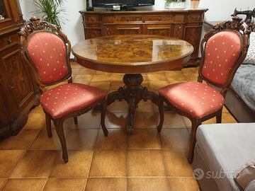 Tavolo allungabile in radica con sedie - Arredamento e Casalinghi In  vendita a Treviso