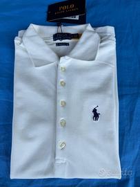 Polo Ralph Laurent Slim da donna bianca nuova