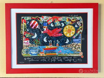 Quadro Serigrafia Francesco Musante 25x35 sogno