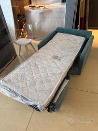 Poltrona letto con rete e materasso