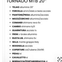 Bici bambino SKL Tornado Mbt 20” colore blu giallo