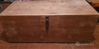 baule in legno massello 