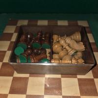 scacchiera 29 cm e pedine in legno