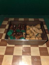 scacchiera 29 cm e pedine in legno