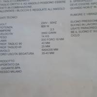 Sega circolare da banco