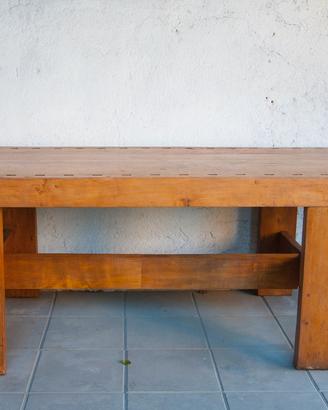 Tavolo da lavoro in legno massiccio