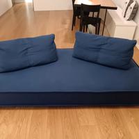 Divano Roche Bobois blu sfoderabile