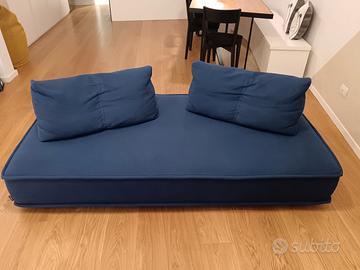Divano Roche Bobois blu sfoderabile