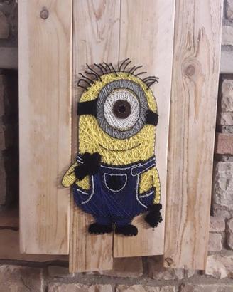 Quadro String Art Minions