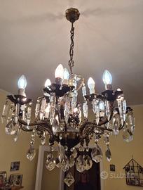  lampadario a goccia cristallo