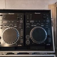 coppia Pioneer cdj 350 + Flycase su misura 