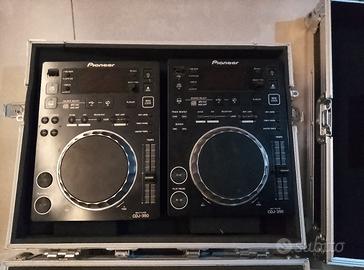 coppia Pioneer cdj 350 + Flycase su misura 