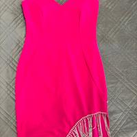 Abito midi fucsia
