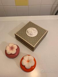 Nr 2 Diffusori "millefiori " e scatola con gesso