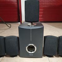 5 + 1 subwoofer casse home theatre