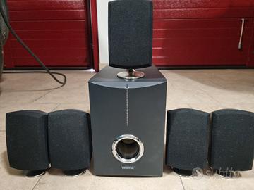 5 + 1 subwoofer casse home theatre