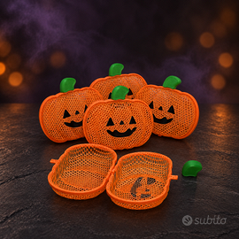 Zucca portacaramelle Halloween stampata in 3D