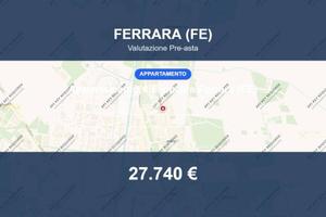 Immobile in asta di 60 m² con box auto a Ferrara