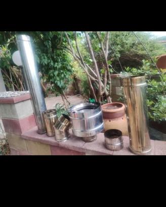 Kit Canna Fumaria acciaio inox 130mm