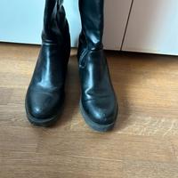 Stivali alti neri donna