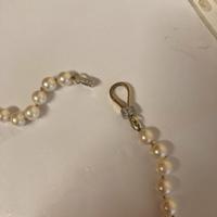 Collana perle girocollo pomellato