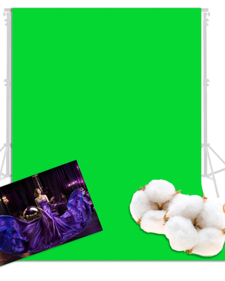 Kit Green Screen+grande fondale+struttura supporto