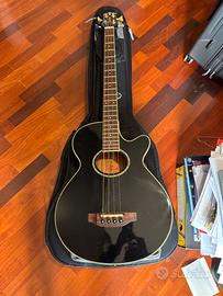 Basso acustico 4 corde crafter nero