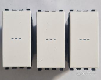 N3 INTERRUTTORE ASSIALE 20101.B VIMAR EIKON BIANCO