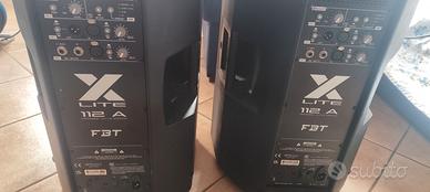 coppia casse attive dj fbt xlite 112a  nuove
