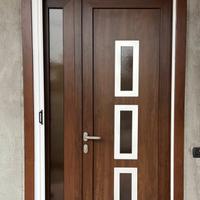 Portincino ingresso PVC 263x118 bianco-legno