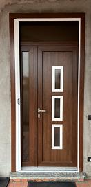 Portincino ingresso PVC 263x118 bianco-legno