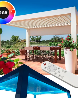 Pergola bioclimatica 3x4 elettrica motorizzata led