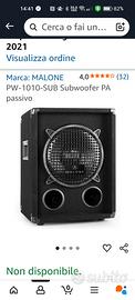 subwoofer malone passivo