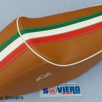 Sella Gobba Marrone Trcolore Lungo Vespa 50 Specia