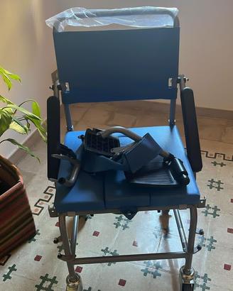 Sedia a rotelle WC per invalidi