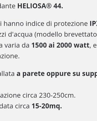 lampada riscaldante Heliosa 44 2000 watt
