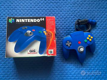 Controller Nintendo 64 Blu Originale Boxato