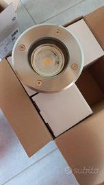 4 Faretti da terra segnapasso 3000K ø 110 x 138h