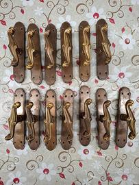 Maniglie cremonesi barocco in ottone 