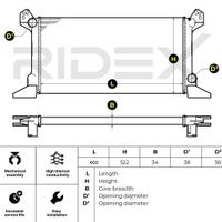 Radiatore Ford Transit Mk2-Mk3