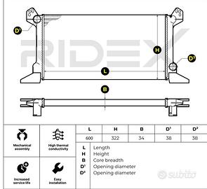 Radiatore Ford Transit Mk2-Mk3