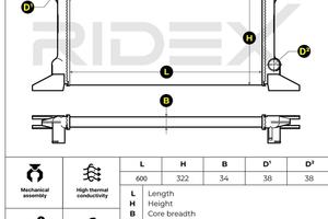Radiatore Ford Transit Mk2-Mk3